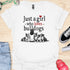 Just a girl who loves bulldogs - V1 - Girl with Dogs T-Shirt